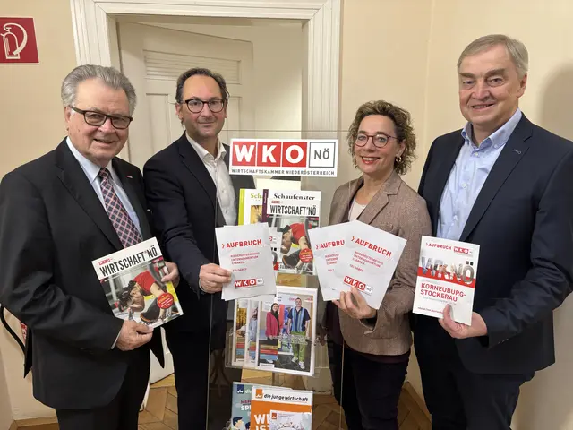Aufbruch 2026: Die Verantwortlichen der Wirtschaftskammer Niederösterreich strahlen für die Zukunft Zuversicht aus.  | Foto: Wolfgang Ilkerl
