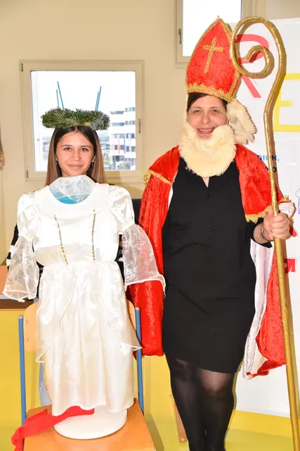 Lucia traf den Nikolaus. | Foto: MeinBezirk/Michael Strini