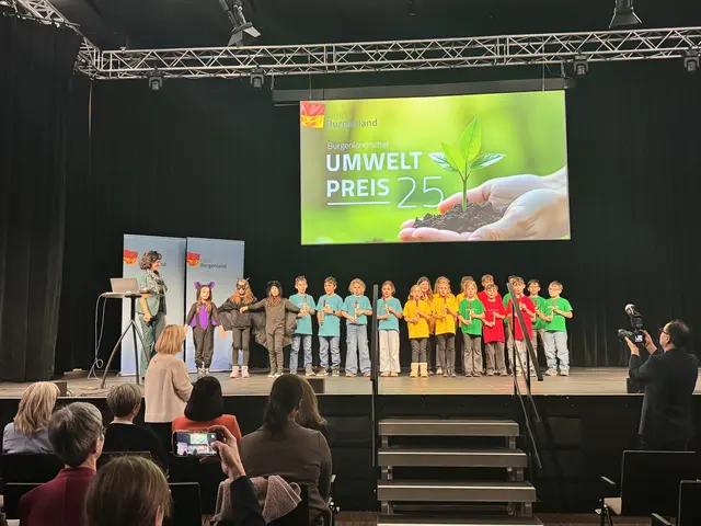 Kat. Jugend-Umweltpreis (2. Platz): Die Schülerinnen und Schüler der Volksschule Mörbisch entzückten mit ihrem Fledermaus-Lied | Foto: Andrea Glatzer