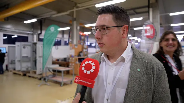 Dominik Kretz von UNTHA lobte die Lehre als echte Alternative zum Studium | Foto: Stefan Schubert