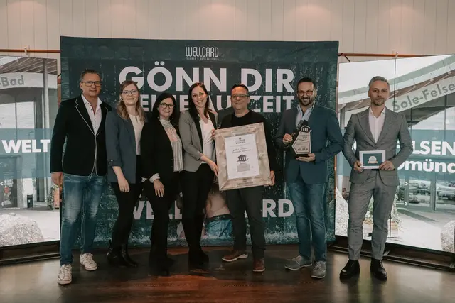 Silber ging an die Sole-Felsen-Welt Gmünd in Niederösterreich – über 48.000 Stimmen würdigten das vielfältige Angebot der Therme. | Foto: New Mediacheck GmbH