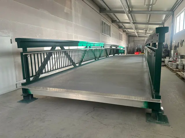 Die fertige Brücke im Werk. | Foto: Land Steiermark, Abt. 16