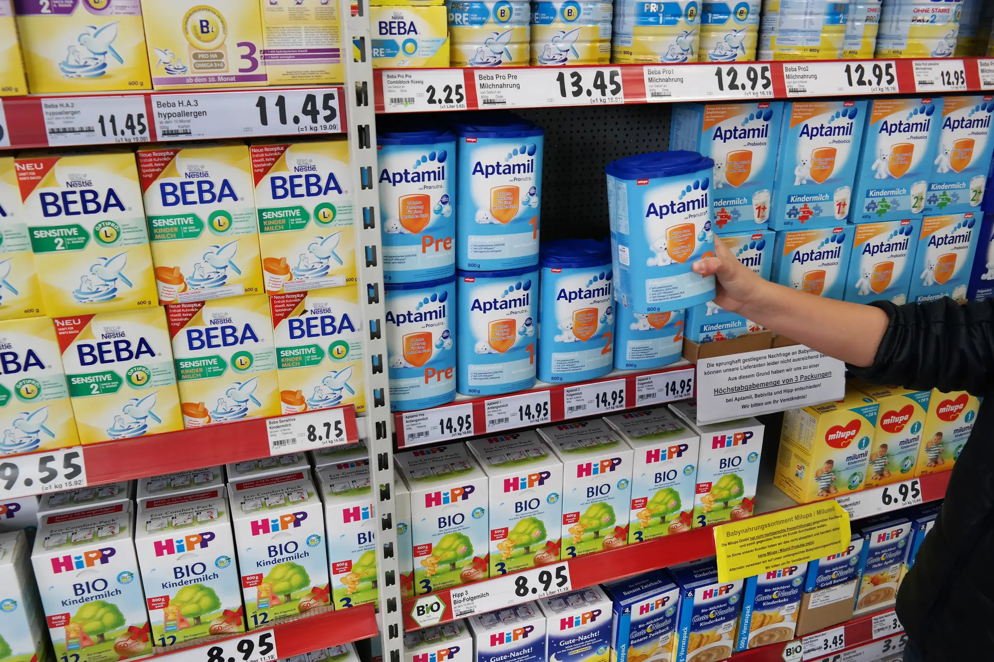 Rückruf: Mögliche Verunreinigung bei Aptamil-Produkten in Österreich