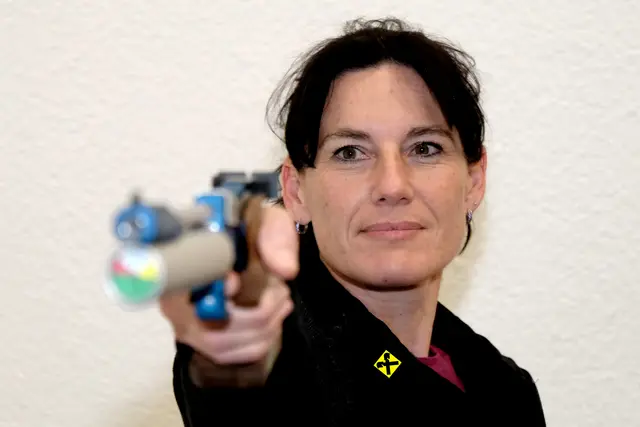 Vroni Mairhofer war auch in Runde 9 die beste Schützin