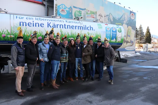 In Spittal stattete die Gruppe auch der Kärntnermilch einen Besuch ab. | Foto: MeinBezirk/Chiara Kresse
