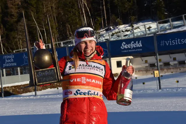 Ida Marie Hagen verdiente sich mit bärenstarken Leistungen vor knapp 10.000 Fans ihre erste Triple-Trophäe.  | Foto: Georg Larcher