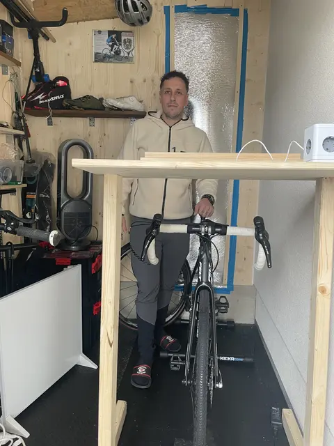 Kiegerlls neuer Raum für das Walzentraining hat bereits Formen angenommen. | Foto: Gaube