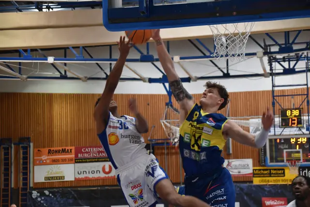 Die Gunners mussten diesmal die Qualitäten der Grazer anerkennen: Ian Martinez Carillo scheitert gegen Chase Paar. | Foto: MeinBezirk/Michael Strini