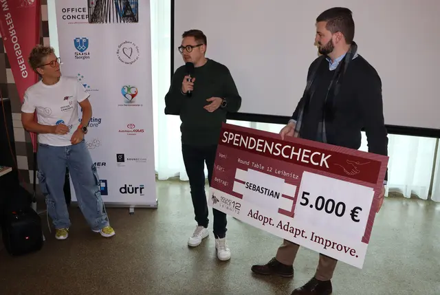 Round Table Leibnitz überbrachte einen Scheck | Foto: Gerhard Langmann