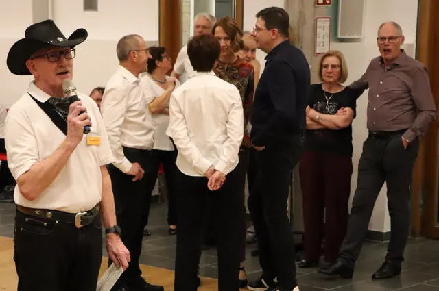Präsident Walter Berberich spielte den "dooropener" | Foto: Gerhard Langmann