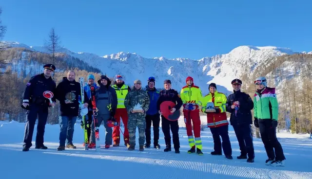 Organisatoren und Vertreter der Einsatzorganisationen des Bezirks freuen sich schon auf die "Blaulicht-Skimeisterschaften" am 6. Februar auf der Petzen – jetzt noch anmelden! | Foto: BPK Völkermarkt