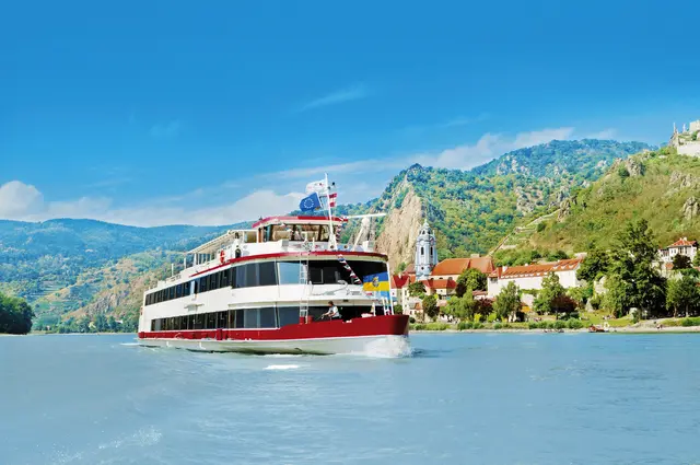 Die MS Dürnstein ist auf der schönen Donau unterwegs. | Foto: DDSG Blue Danube