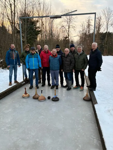 Dominik Oberhumer, Florian Fritsch, Franz Hochreiter, Roman Keiper, Günther Stadlmayr, Robert Lehner, Edmund Niederländer, Johann Ebner, Johannes Kronberger, Herbert Stettiner und Helmut Platzer (v.l.).
 | Foto: Kronberger