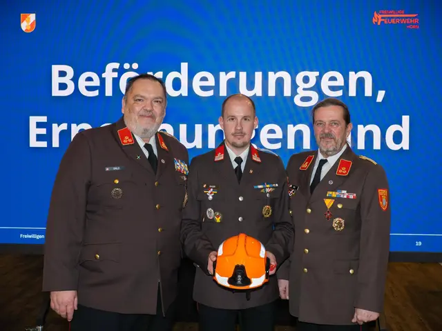 Philipp Bauer (Mitte) wurde einstimmig zum Stellvertreter gewählt. | Foto: Feuerwehr