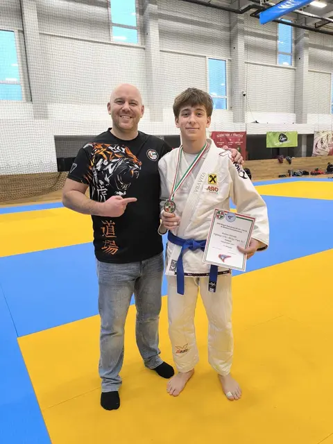 Rome Horvath wurde zweiter bei den ungarischen Meisterschaften in der Klasse Fighting U18 -69kg. | Foto: Jiu Jitsu Club Wallern