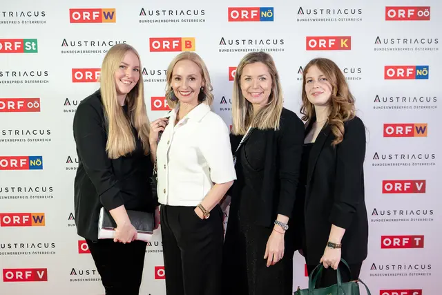im Bild:Carola Stiegler, Vanessa Stöllinger, Martina Fleischer-Kücher &amp; Jennifer Christof (alle BRILLIANT Communications)  | Foto: Rizar.Photo