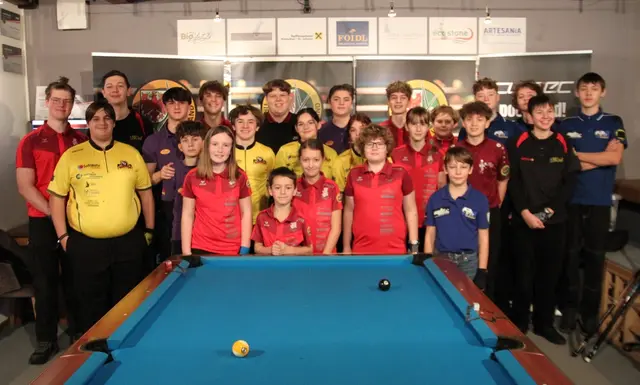 Die Teilnehmer der Jugendlandesmeisterschaften im 9-Ball | Foto: BC Saustall Fieberbrunn