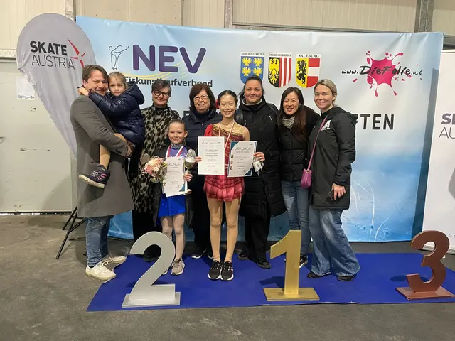 Das Team der ASKÖ Linz Eislauf hatte bei den Landesmeisterschaften allen Grund zum Jubel.  | Foto: ASKÖ Linz Eislauf