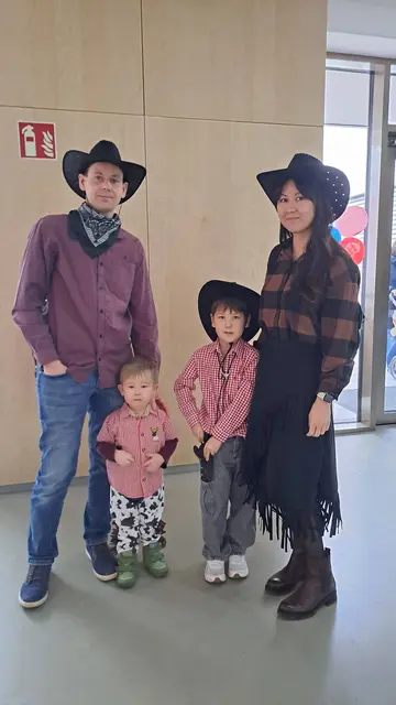Familie Riegler als Cowboys | Foto: Gemeinde Pöttsching