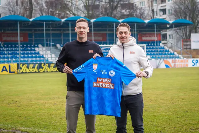 Alex Sobczyk (l.) und FAC Geschäftsführer Sport Lukas Fischer (r.) gehen wieder gemeinsame Wege. | Foto: FAC