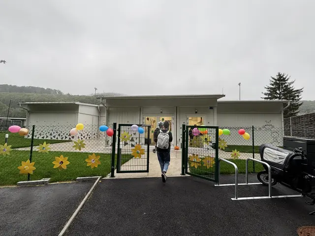 Der neue Modul-Kindergarten Speichberg in Purkersdorf bietet Platz für drei Kindergartengruppen. | Foto: Lauren Fahrenberger / MeinBezirk