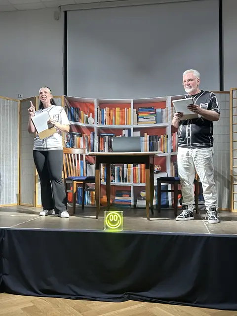 Emilia und Wolfgang Sipöcz bei ihrer Lesung "Lachen hält gesund" | Foto: Die Bäuerinnen