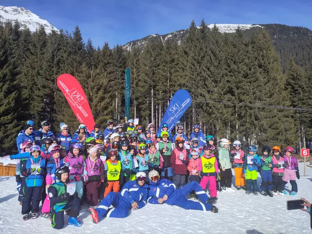 Gemeinsam mit den Skilehrerinnen und Skilehrern der Skischule Berwang rockten die Kids die Pisten. | Foto: VS Pinswang