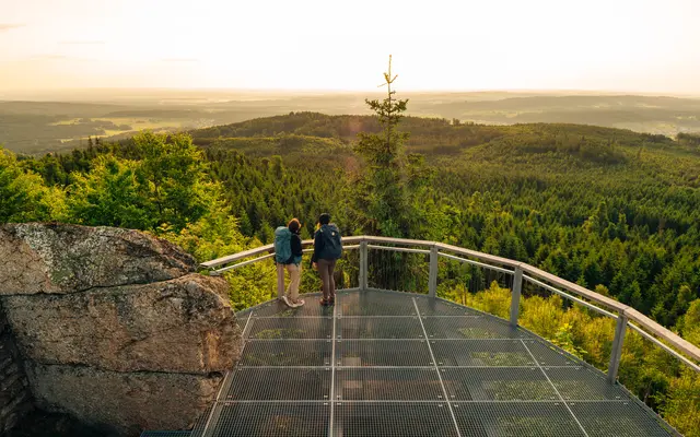 Ausblick vom Nebelstein. | Foto: Waldviertel Tourismus, Melanie Többe