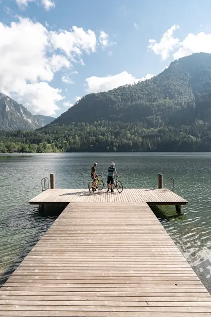 Ausflug mit dem Rad ans Wasser. | Foto: Niederösterreich Werbung/Josef Wittibschlager