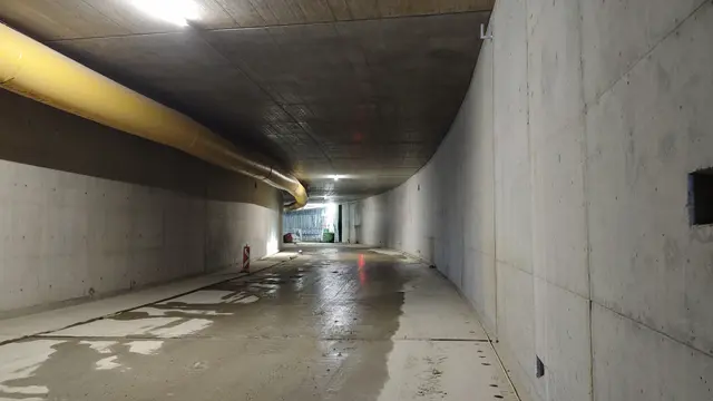 Aktuell wird an den Tunneln gearbeitet. | Foto: Projektkoordination Stadtstraße Aspern