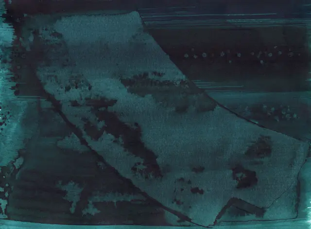 Bildausschnitt: "An Ruben Einstein", 2019, Tusche auf Papier, 48 x 36cm“; ©: Konstanze Sailer | Foto: Memory Gaps