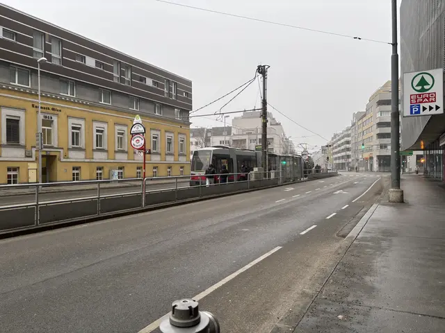 Eine Floridsdorfer Familie beklagt das Fehlen einer Verbindungshaltestelle zwischen dem 27B und dem Rest der Floridsdorfer Straßenbahnen auf der Donaufelder Straße. | Foto: Matthias Pandrea/Mein Bezirk