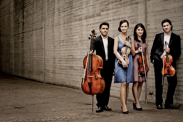 Streichkonzert in den Minoriten: Das Quartett Minetti besteht aus Maria Ehmer sowie Anna Knopp (Violine), Milan Milojicic (Viola) und Leonhard Roczek (Violoncello). | Foto: Irene Zandler