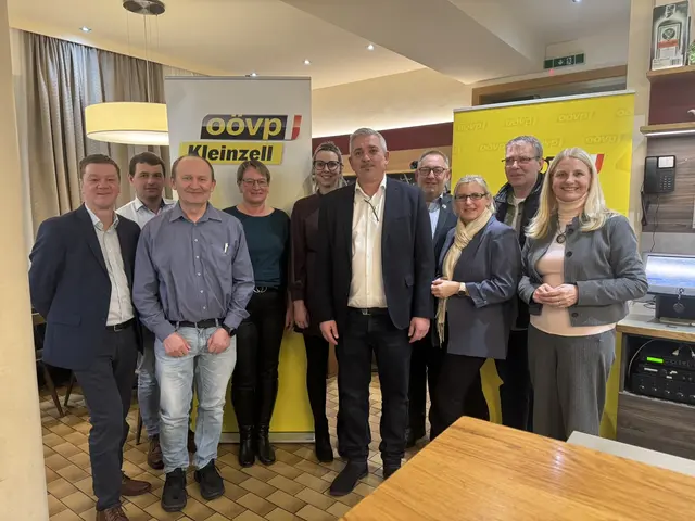 Der neue Gemeindeparteivorstand wird sich für eine positive Entwicklung in Kleinzell einsetzen. | Foto: OÖVP/Gierlinger