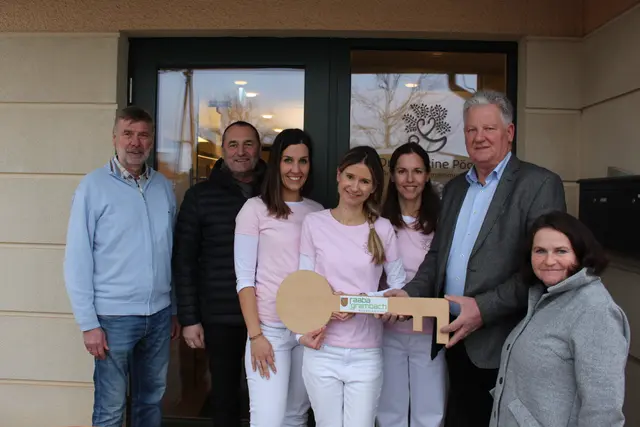 Bgm. Karl Mayrhold und sein Vorstandsteam begrüßten Assistentin Eva-Maria Gobitzer-Klug, Ärztin Christine Pögl und Assistentin Andrea Pögl-Galler. | Foto: Gemeinde Raaba-Grambach