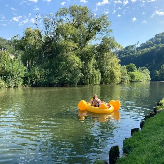 Badezugang zum Fluss des Pielachtalbad in Rabenstein. | Foto: Marktgemeinde Rabenstein