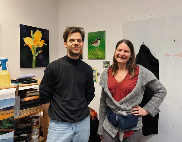 Anne Suttner und Franz Braun vom KunstQuartier. | Foto: Marlene Graupner/MeinBezirk