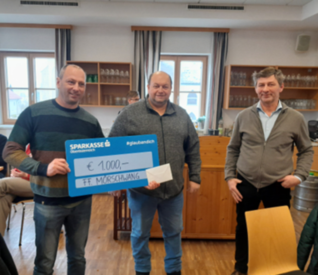 Kommandant-Stellvertreter Johannes Hubauer, Jagdleiter Johann Hauer und Ausschussobmann Thomas Schachinger. | Foto: Jägerschaft Mörschwang