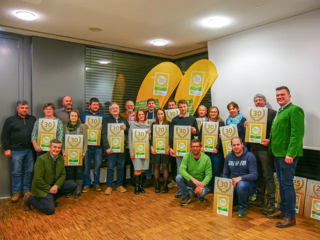 Die 30-Jahre-Mitglieder der Region im Überblick. | Foto: Bio Ernte Steiermark