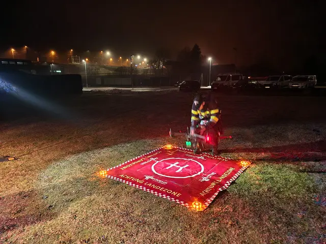 Am 4. Februar wurde in den Abendstunden in Spielfeld nach einer vermissten Person gesucht. | Foto: Günter Simmerl
