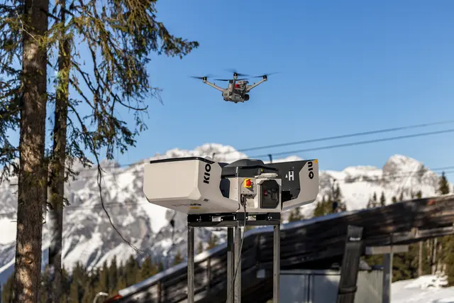 Moderne Drohnentechnologie unterstützt auf der Planai einen sicheren, effizienten und nachhaltigen Skigebiets-Betrieb. | Foto: DJI GmbH