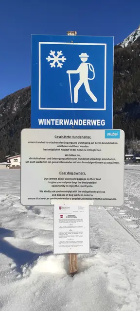 Die perfekte Beschilderung ist unmissverständlich. | Foto: TBW Est. Stubai