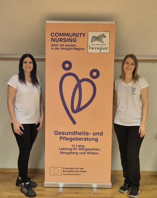 Die Community Nurses Iris Teiner und Margret Scheucher stehen wie gewohnt für Prävention und erste Pflegeberatung zur Verfügung.  | Foto: Gemeinde