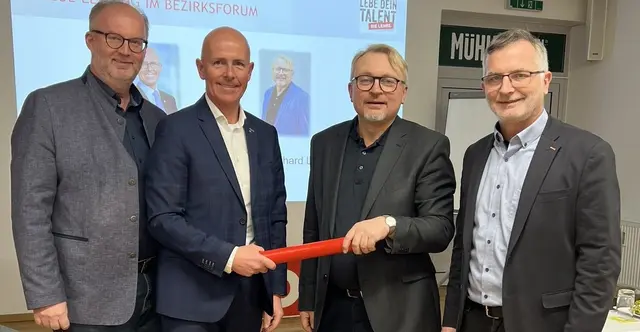 Von links: Christian Naderer, Helmut Kern, Gerhard Lengauer und Thomas Denk. | Foto: Wirtschaftskammer Freistadt