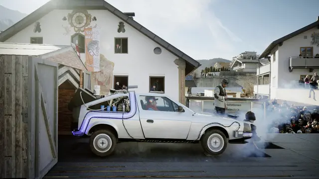 Umzug Telfs: Wagen der "s`Galtmahd" | Foto: © ServusTV / Alpe Doc Media
