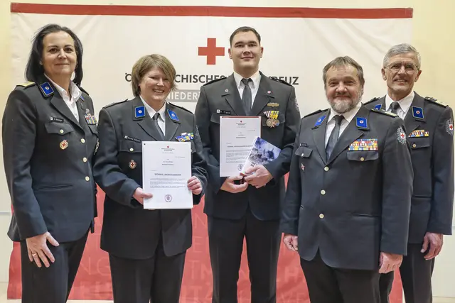 Katrin Wiesinger, Sandra Böhmer, Roland Track, Hans Ebner, Werner Schlögl | Foto: RK Herzogenburg