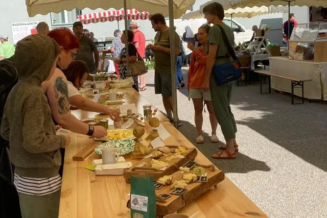 Verkostung am Bauernmarkt Steyr. | Foto: Bauernmarkt Steyr