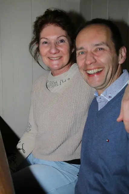 sie hatten gute Laune, Michaela und Manfred