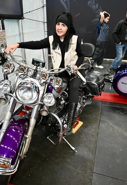Prämierte Harley Davidson Maschine. 2. Platz