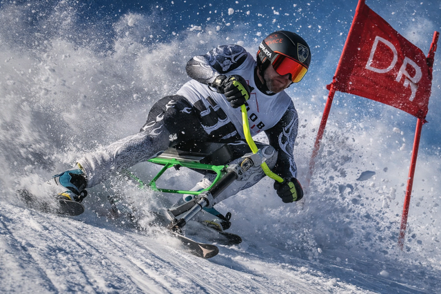 Der Rechnitzer Stefann Notter konnte sich bei der Skibob-Staatsmeisterschaft gegen sehr starke Konkurrenz behaupten und Top-20-Platzierungen einfahren.  | Foto: Photo Plohe